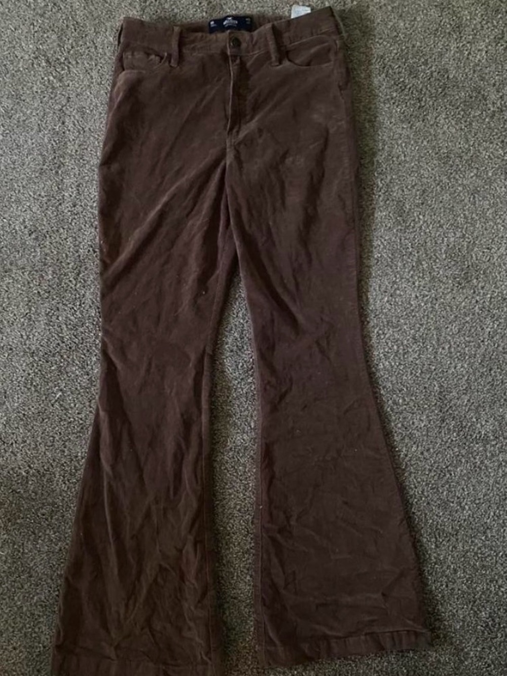 Hollister Brown Flared Corduroy Jeans